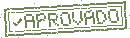 APPROVED, stamped in Portuguese (Brazil)